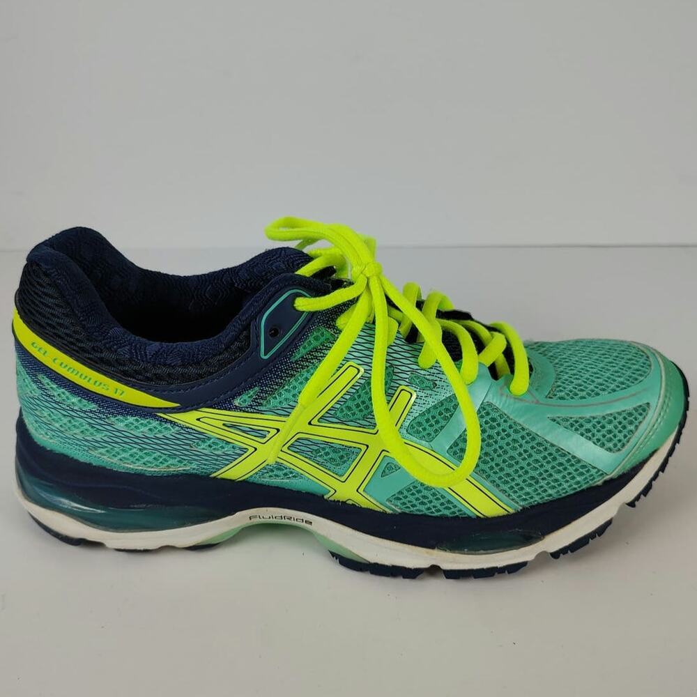 Asics Gel-Cumulus 17 mint green athletic running shoes womens 6 - Picture 2 of 8